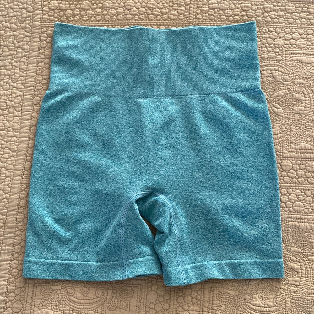 Green athletic shorts